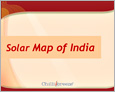 Solar Radiation map of India