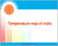 Temperature map of India
